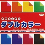 Double Color Ryomen Origami- 150 sheets, 3" Square