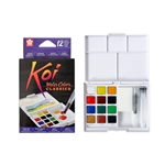 Koi Watercolors Pocket Field Sketch Box - Set of 12