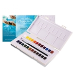 Sennelier Aquarelle La Petit Travel Box Set of 24 Half-Pans