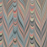 Tassotti Paper- Printed Marble Optical Gray 19.5"x27.5" Sheet