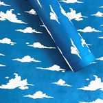 Clouds Printed on Blue Lokta 20x30" Sheet