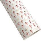 Rossi Italian Gold Foil Letterpress Paper- Gold and Red Ants 20x28" Sheet
