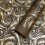 Rossi Limited Edition Letterpress Gold Foil Marble Pattern- Tobacco