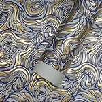 Rossi Limited Edition Letterpress Gold Foil Marble Pattern- Pearl