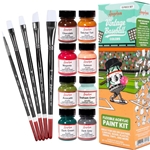 Angelus Acrylic Leather Paint Set - 13pc. Vintage Baseball