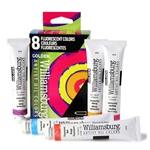 Williamsburg Handmade Oil Paint Set - 8pc. Fluorescent