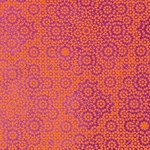 ***NEW!*** Mandala in Bright Orange on Magenta lokta 20x30" Sheet