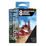 Williamsburg Handmade Oil Paint Set - 8pc Landscape Colors