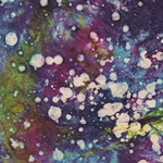 Batik Polka Dot Lokta Paper- Earth 19.5" x 29.5" Sheet