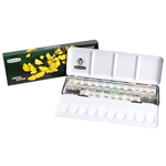 Schmincke 2026 Limited Edition Promotional Watercolor Set - Printed Metal box "Ginkgo” by María Botella
