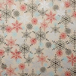 Holiday Paper &amp; Wrap - Snowflakes on Brown Kraft Paper