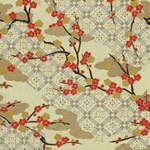 Cherry Blossoms Over Lattice - 18"x24" Sheet