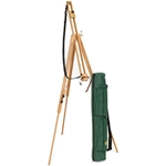 Portable Wooden Artist's Easel with Travel Case