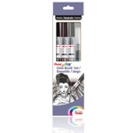 Pentel Color Brush Set of 4