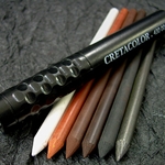 Cretacolor 6 Artist's Leads, Assorted 5.6mm With Black Holder