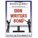 Borden &amp; Riley White Sign Writers Bond