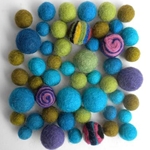 Felted Wool Bead Multi-Packs 50 Piece Assortments
