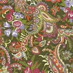 Paisley Green - Chiyogami Paper