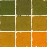 Roche Pastel Values Sets of 9 - Green Graduated Orange 5290 Series