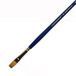 Connoisseur Red Sable/Gold Taklon Mix Brushes - Flat