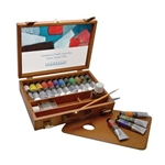 Sennelier Artists' Oils Wood Box Set of 12 - 40ml Tubes