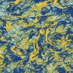 Thai Heavy Kozo Fiber- Blue/Yellow 25x37 Inch Sheet