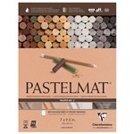 Pastelmat 12 Sheet Pad - White, Anthracite, Sienna, Brown Sheets