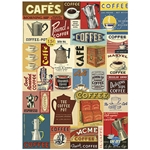 Cavallini Decorative Paper Sheet - Coffee