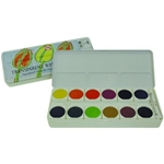 Talens Transparent Watercolours Set of 24 Pans in a Metal Box