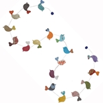 Decorative Paper Garland- Multicolor Birds