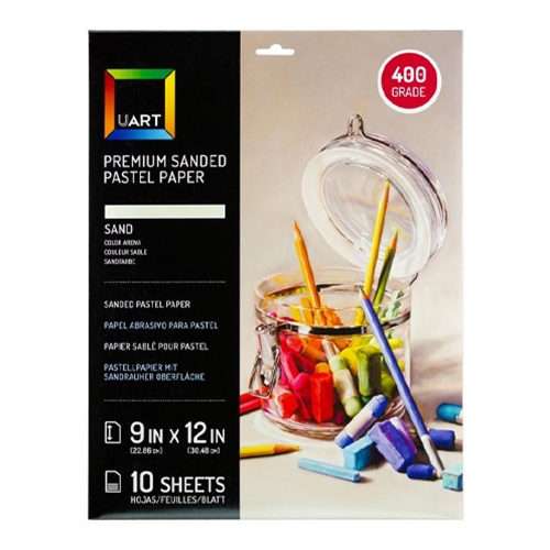 UART Papier Pastel Sablé M-148932 22,9x30,5 Cm Grade 500 - Paquet De 10 Feuilles