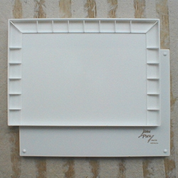 John Pike Big Well Watercolor Palette - 18 Wells 10.5x15 Inch Artist Palette