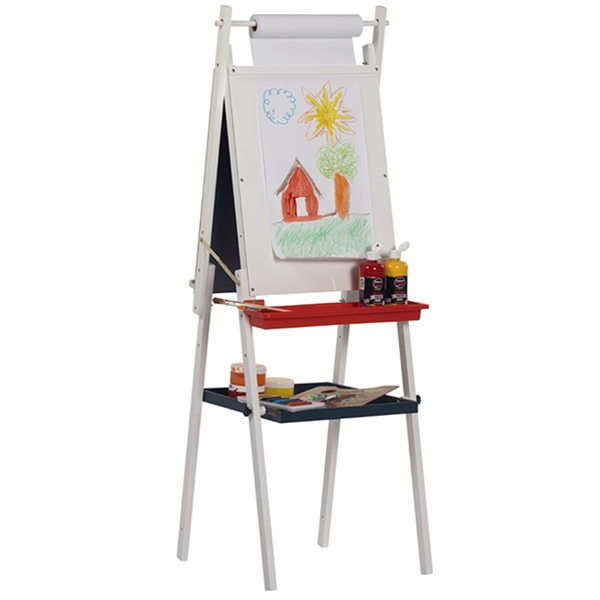 Kids Adjustable Chalkboard / Whiteboard / Paper Roll Easel