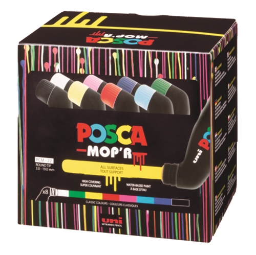 POSCA MOP-R ROUND TIP 3-19mm – Art Shed Brisbane