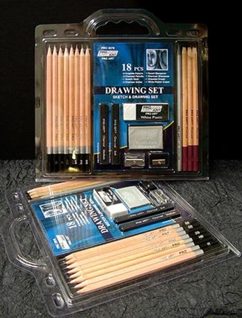 Pro Art Pencil Set Sketch/Draw 18pc