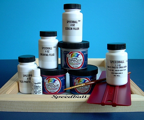 Speedball Screen Printing, Drawing Fluid & Screen Filler Kit - The