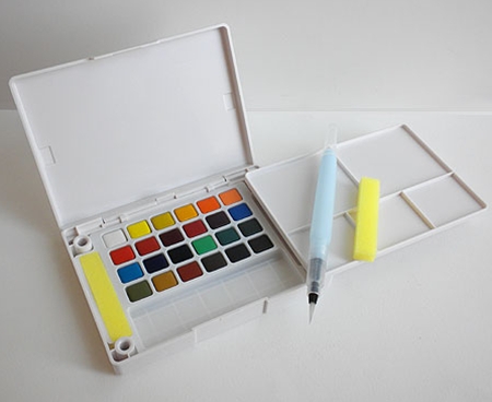 Koi Watercolor Pocket Field Sketch Box (24 Colors)